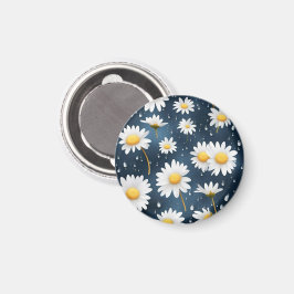 IMÁN MARGARITAS BLANCA FONDO AZUL