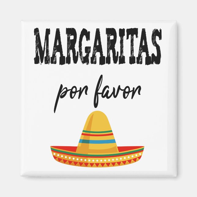 Imán Margaritas Por Favor Cinco De Mayo 2021 (Frente)