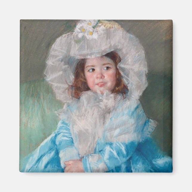 Imán Margot en azul | Mary Cassatt (Frente)