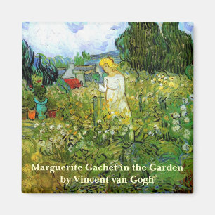 Imán Marguerite Gachet en el jardín de Vincent van Gogh