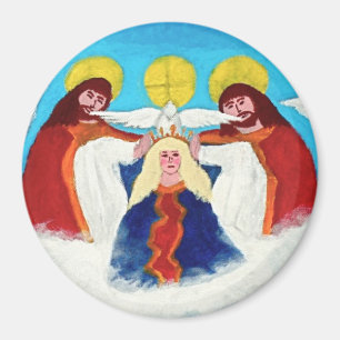 Imán Maria en cielo