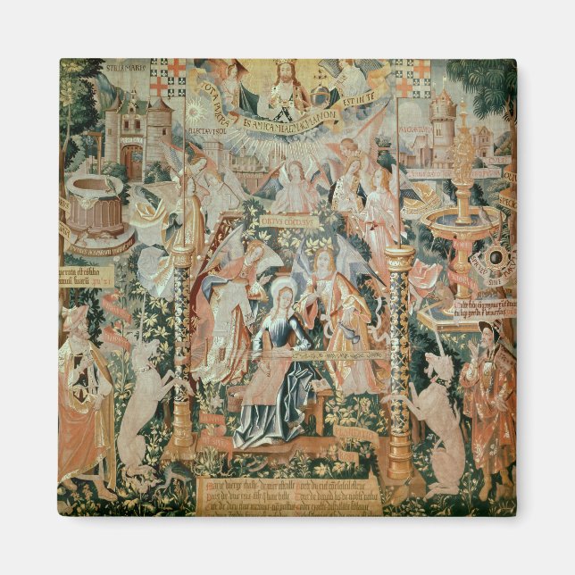 Imán María en el templo, escenas de la vida de los (Frente)