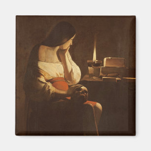Imán Maria Magdalena con una luz de la noche, 1630-35