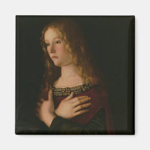 Imán María Magdalena, detalle de la Virgen y el Niño w