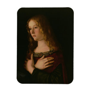 Imán María Magdalena, detalle de la Virgen y el Niño w