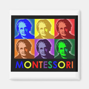 Imán Maria Montessori Pop-Art Magnet