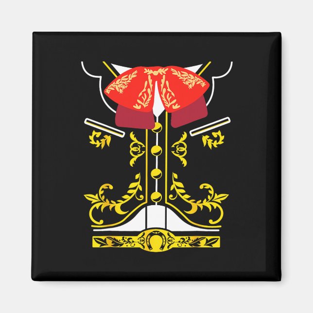 Imán Mariachi Tee Charro Cinco De Mayo (Frente)