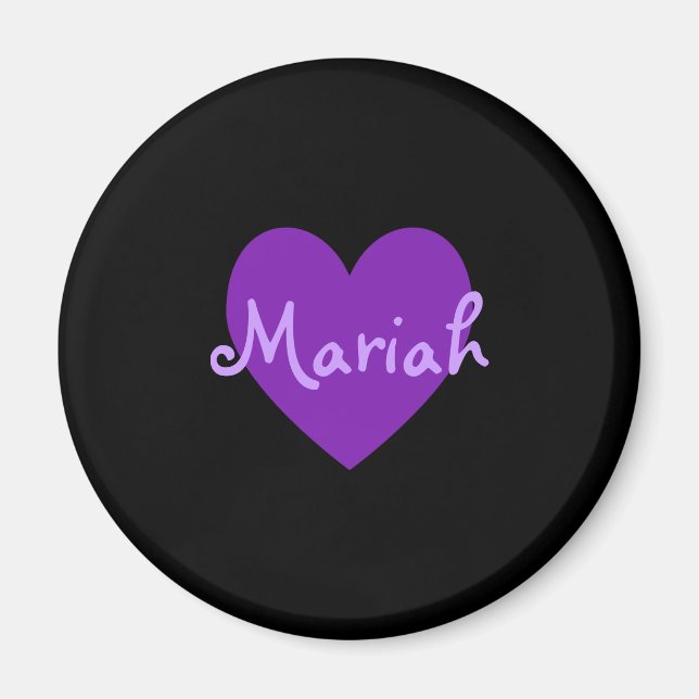 Imán Mariah en morado (Frente)