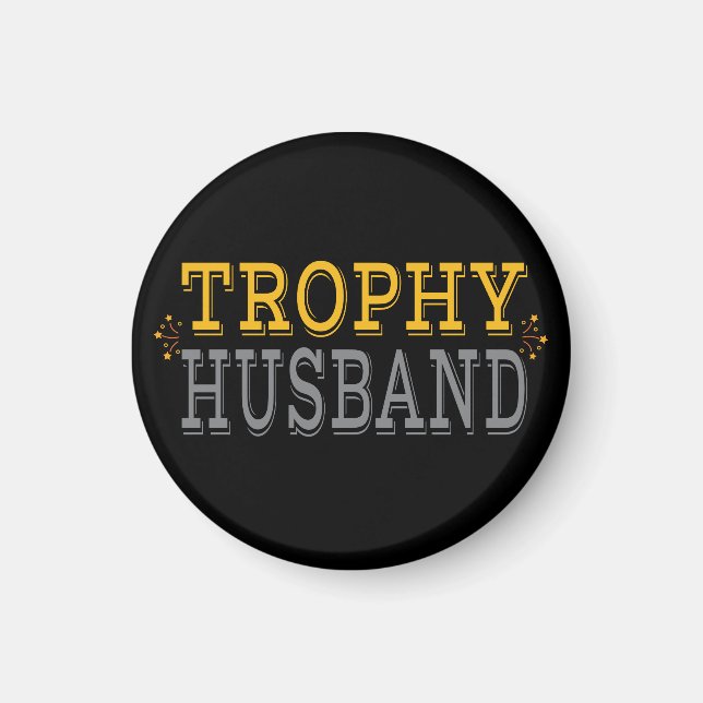 Imán Marido Trofeo (Frente)