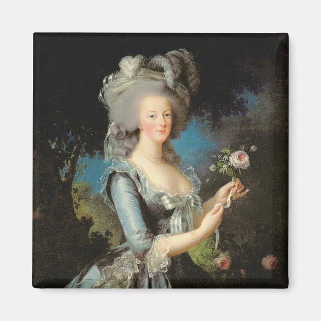 Imán Marie Antoinette con Rosa, 1783 (Frente)