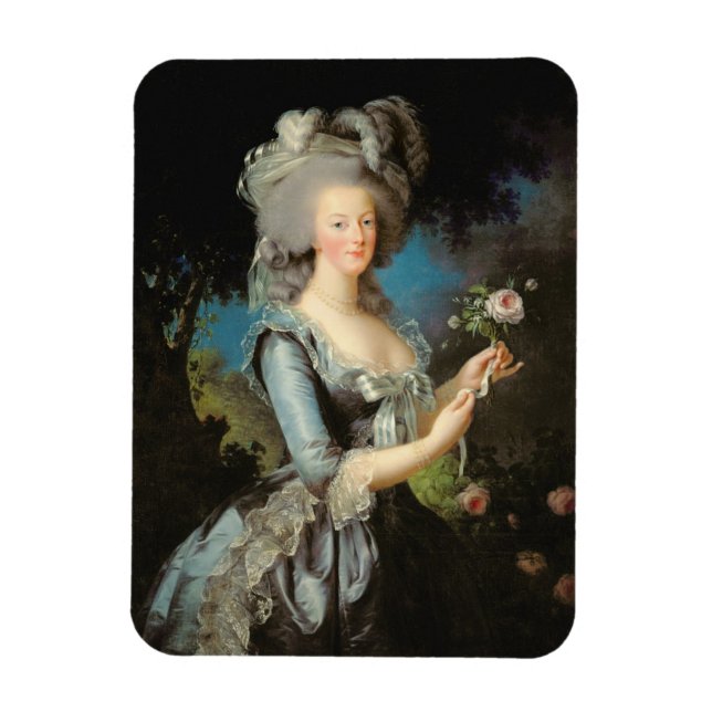 Imán Marie Antoinette con Rosa, 1783 (Vertical)