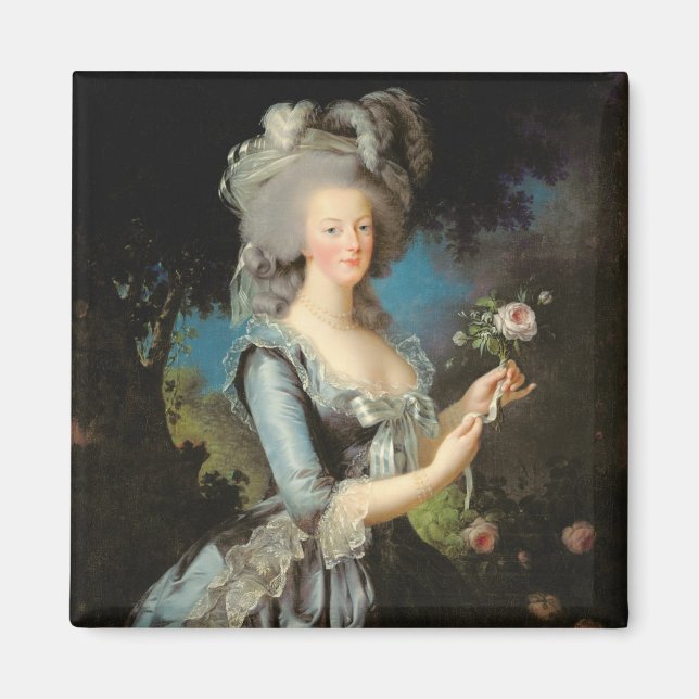 Imán Marie Antoinette con Rosa, 1783 (Frente)