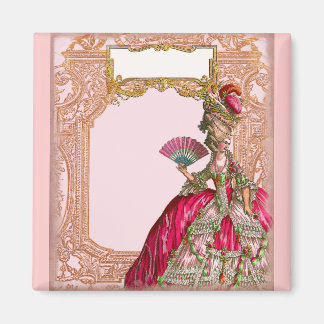 Imán Marie Antoinette en rosa caliente