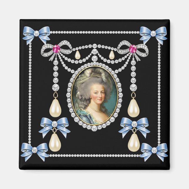 Imán Marie Antoinette Inspired Card Queen of France  (Frente)