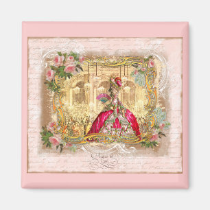 Imán Marie Antoinette Versailles Fiesta Rosa
