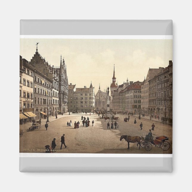 Imán Marienplatz, Munich, Baviera, Alemania (Frente)