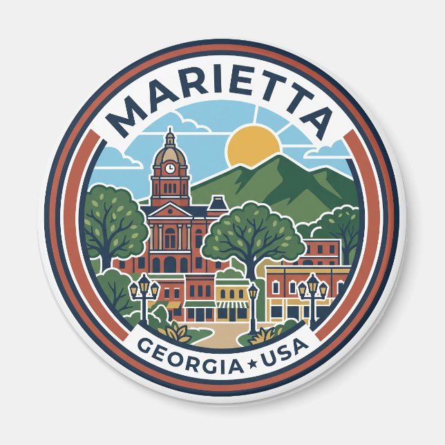 Imán Marietta EE. UU. (Frente)