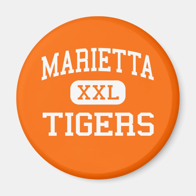 Imán Marietta - Tigres - secundaria - Marietta Ohio (Frente)