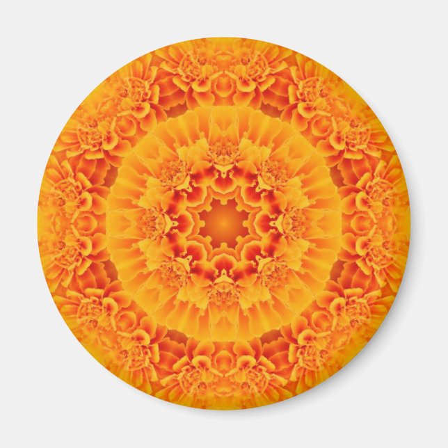 Imán Marigold Mandala (Frente)