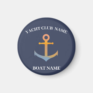 Imán Marina azul Nautical Anchor club náutico marina