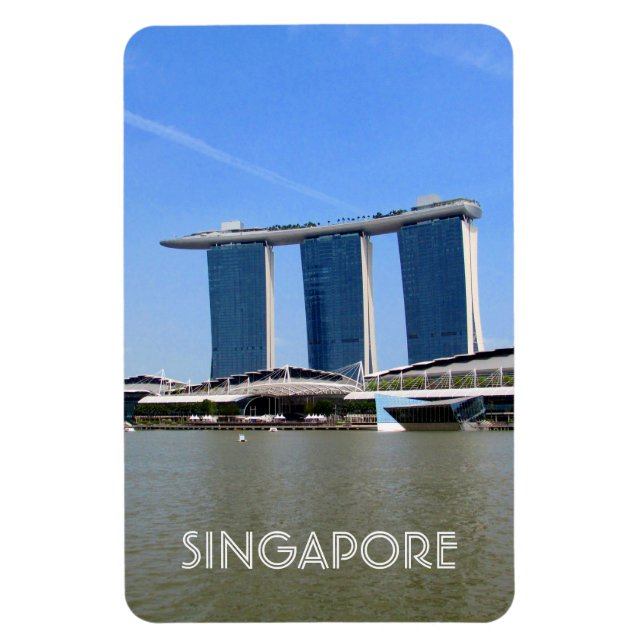 Imán marina bay singapurense (Vertical)