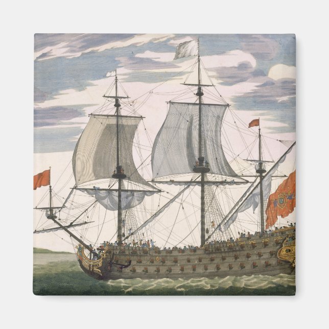 Imán Marina Británica: un barco de primer nivel que sob (Frente)