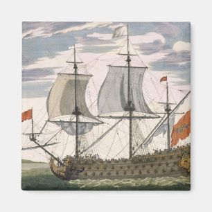 Imán Marina de guerra británica: una nave de primer