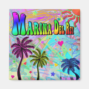 Imán Marina Del Ray Vivid Romance Magnet