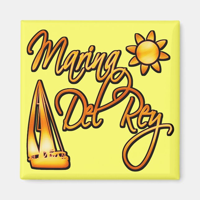 Imán Marina Del Rey (Frente)