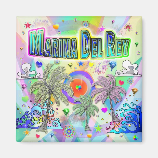 Imán Marina Del Rey Deep Dream Magnet (Frente)