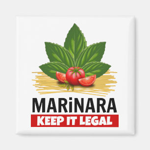 Imán Marinara Guárdala Base Legal Tomates Spaghetti