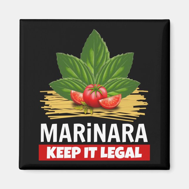 Imán Marinara Guárdala Base Legal Tomates Spaghetti (Frente)