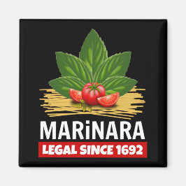 Imán Marinara Legal Desde 1692 Basil Tomates Spaghetti
