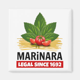 Imán Marinara Legal Desde 1692 Basil Tomates Spaghetti