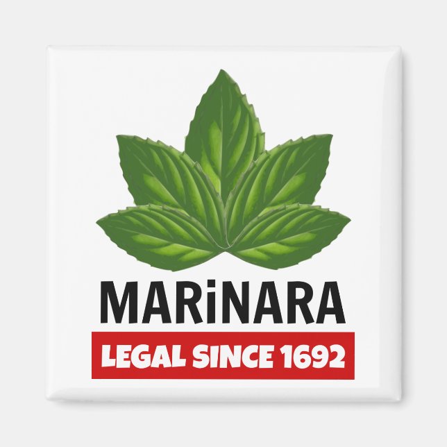 Imán Marinara Legal desde las hojas de Basil en 1692 (Frente)