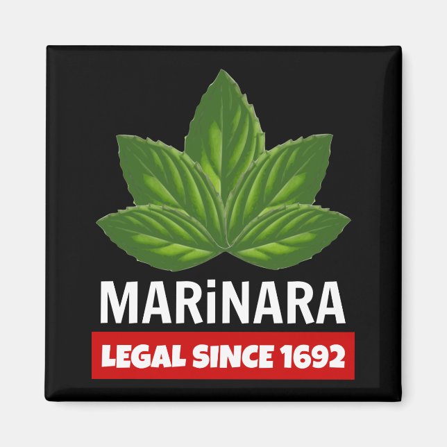 Imán Marinara Legal desde las hojas de Basil en 1692 (Frente)