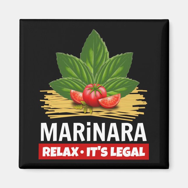 Imán Marinara Relax es la base legal Tomates Spaghetti (Frente)