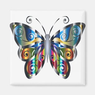 Imán Mariposa abstracta 1