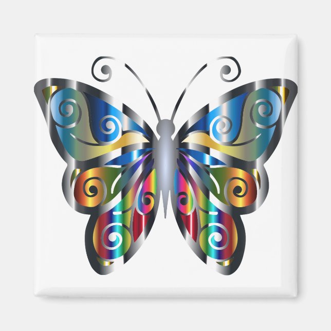 Imán Mariposa abstracta 1 (Frente)