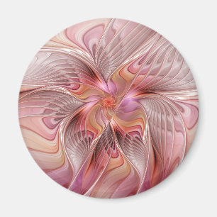 Imán Mariposa abstracta colorida arte fantástica fracta