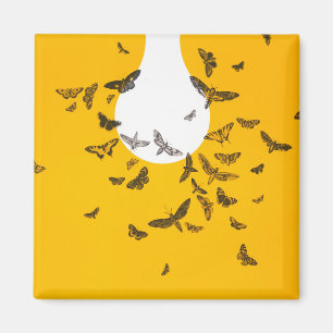 Imán Mariposa Arte Fotos Vintage No Utilizadas Monarch
