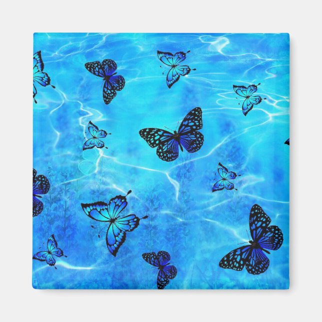 Imán Mariposa azul (Frente)