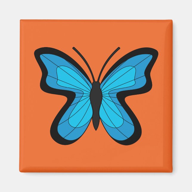Imán Mariposa Azul (Frente)