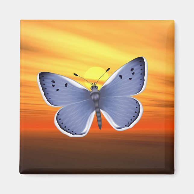 Imán Mariposa azul (Frente)