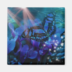 Imán Mariposa azul mágica