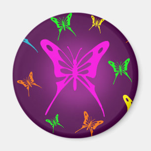 Imán Mariposa colorida