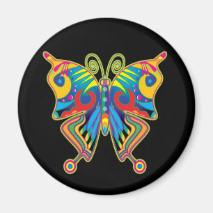 Imán Mariposa colorida