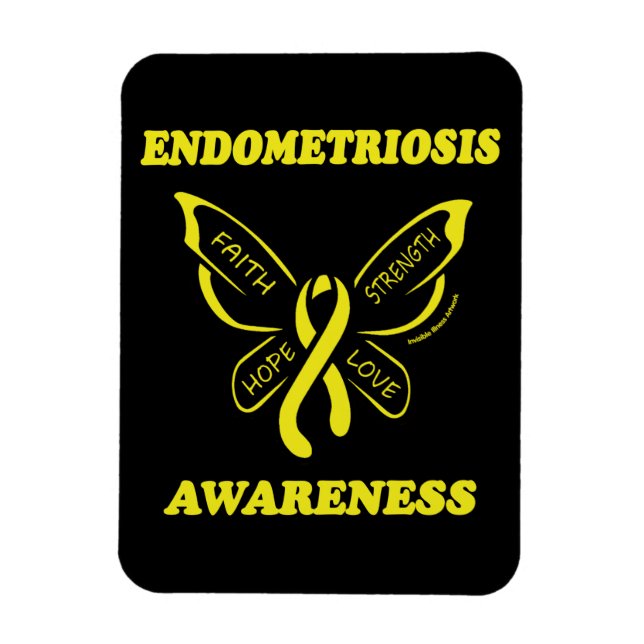 Imán Mariposa/Conciencia...Endometriosis Magnet (Vertical)