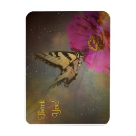 Imán Mariposa En El Jardín Gracias Magnet