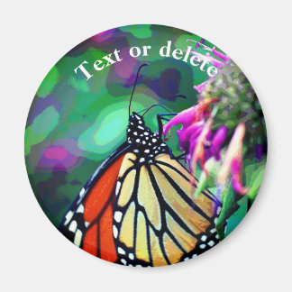 Imán Mariposa En Flor Arte Personalizado De La Naturale